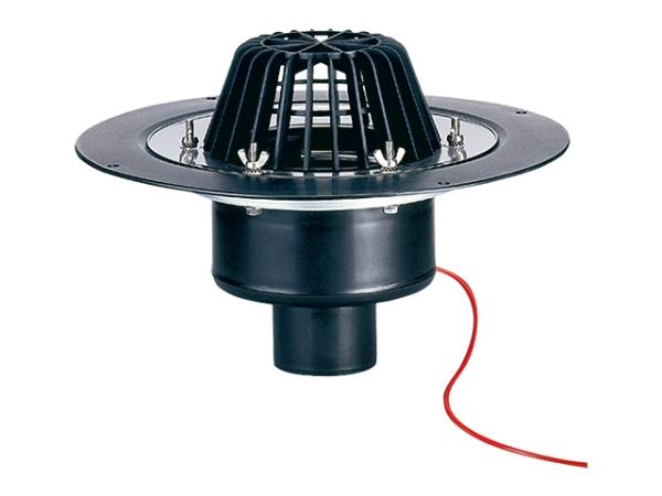 Dachablauf DN75 mit Klemmelement und Heizung (10-30W/230V)  HL62.1/7